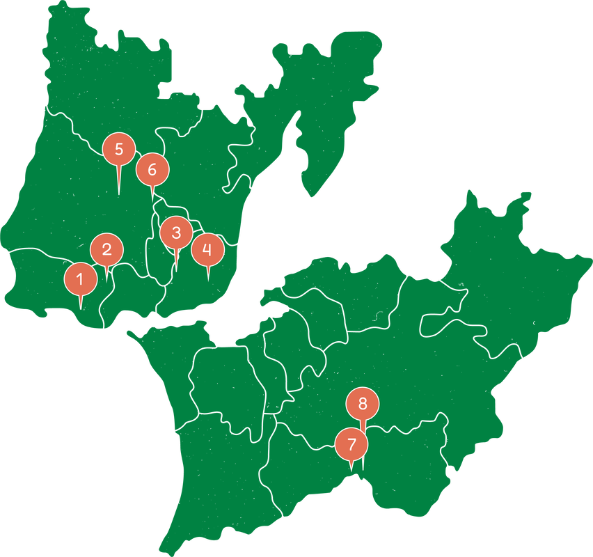 Mapa da Área Metropolitana de Lisboa
